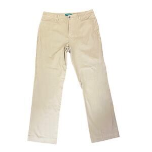 Lauren Ralph Lauren Catlin Straight Leg Khaki Pants Women's Size 14